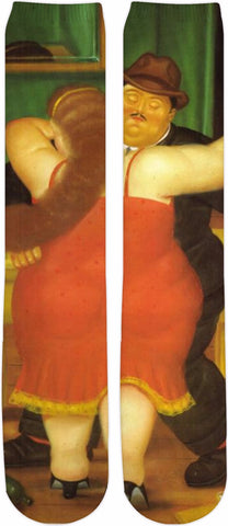 The Botero Couple Knee High Socks