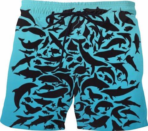 School of Fish Swim Shorts