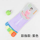 Barre/Yoga/Pilates Non-Slip Five-Toe Socks in fresh pastel colors