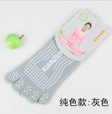 Barre/Yoga/Pilates Non-Slip Five-Toe Socks in fresh pastel colors