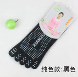 Barre/Yoga/Pilates Non-Slip Five-Toe Socks in fresh pastel colors