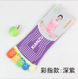 Barre/Yoga/Pilates Non-Slip Five-Toe Socks in fresh pastel colors
