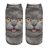 Be Trendy!!! Cool 3D Animal Print Short/Ankle Socks, UNISEX, ONE SIZE