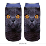 Be Trendy!!! Cool 3D Animal Print Short/Ankle Socks, UNISEX, ONE SIZE