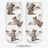 Be Trendy!!! Cool 3D Animal Print Short/Ankle Socks, UNISEX, ONE SIZE