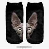 Be Trendy!!! Cool 3D Animal Print Short/Ankle Socks, UNISEX, ONE SIZE