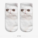 Be Trendy!!! Cool 3D Animal Print Short/Ankle Socks, UNISEX, ONE SIZE
