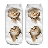 Be Trendy!!! Cool 3D Animal Print Short/Ankle Socks, UNISEX, ONE SIZE