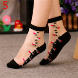 Very Chic Women's Flower Lace Socks