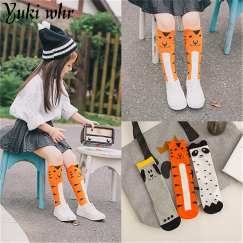 Children's Funky Animal Design Knee High Socks, assorted designs available from age 1-6 y/o