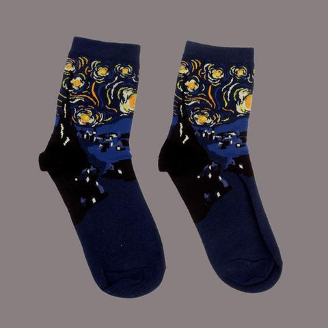 Art-inspired Novelty Women Short Socks