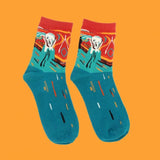Art-inspired Novelty Women Short Socks