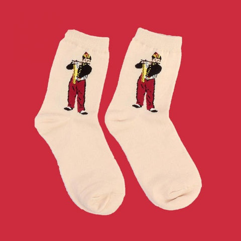 Art-inspired Novelty Women Short Socks