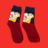 Art-inspired Novelty Women Short Socks